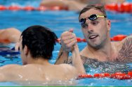 Pan Zhanle (Gold WR) and Kyle Chalmers (Silver), 100m Freestyle, Paris 2024.jpg