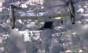 Marine Helicopter Squadron One MV-22 Osprey aircrafts flying over #Hollywood-3.png