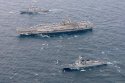 RONALD REAGAN CVN76 flanked by USS STETHEM & ROKN SEJONG DAEWANG.jpg