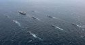 RONALD REAGAN CVN76 flanked by USS STETHEM & ROKN SEJONG DAEWANG - 2.jpg