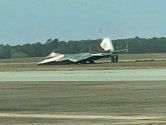 F-22A Raptor fighter from the 325th Tactical Fighter Wing of the US Air Force crashed while la...jpg